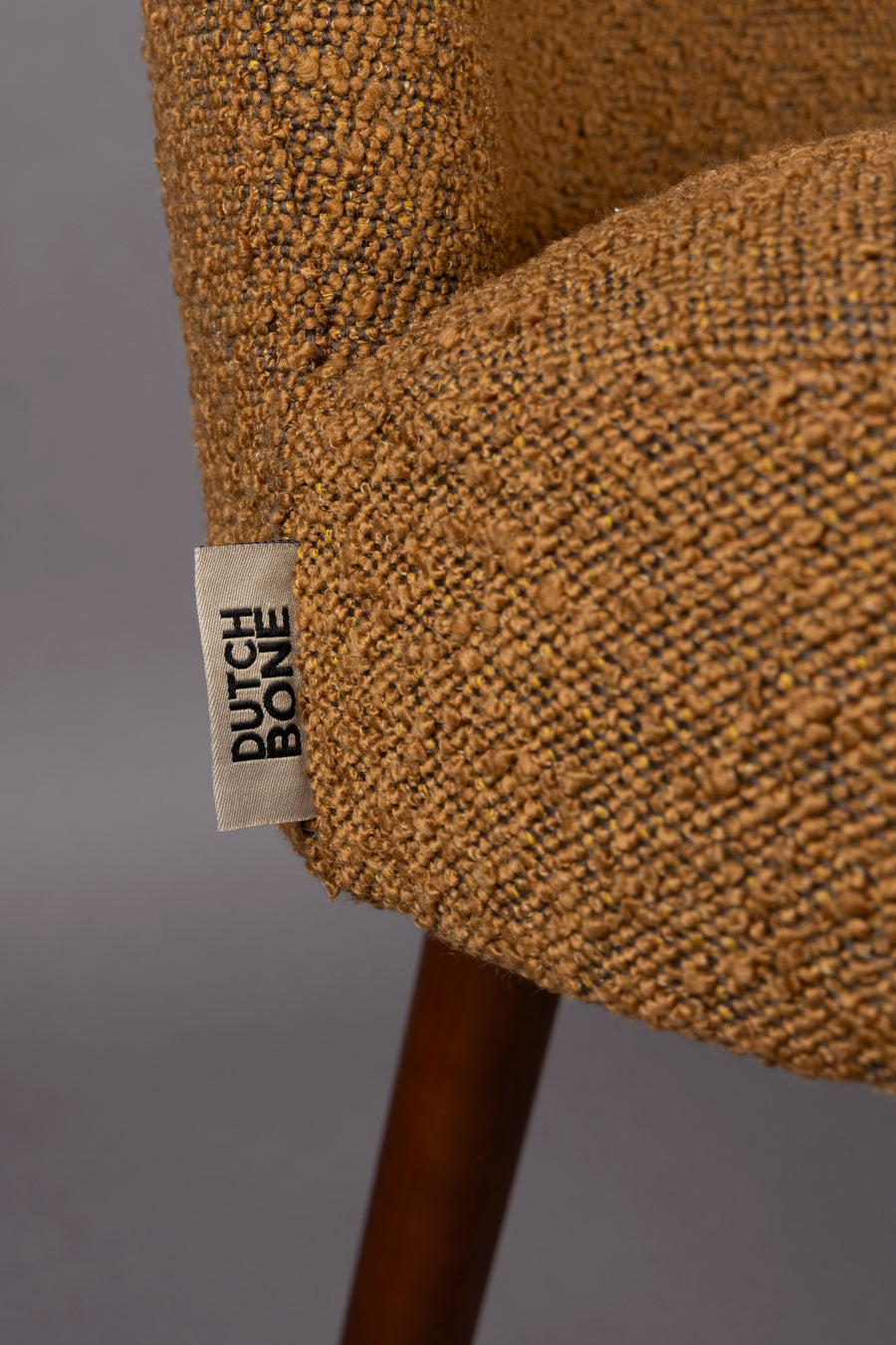 Stoel Barbara Boucle Oker (set van 2)