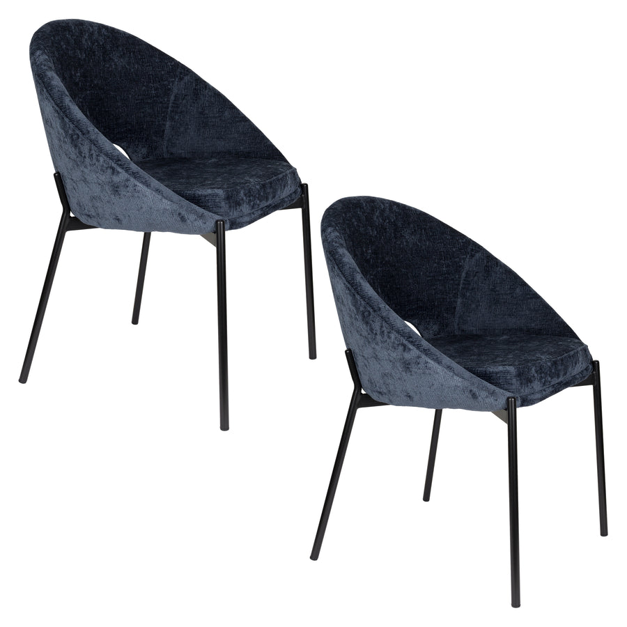Stoel Dando Night Grijs (set of 2)