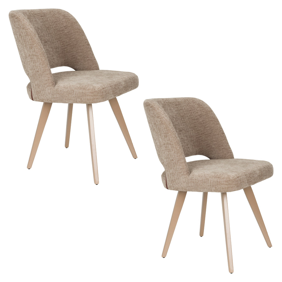Stoel Yves Bruin (set of 2)