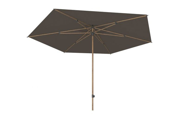 Azzurro 300 cm. ? antraciet met Houtlook frame