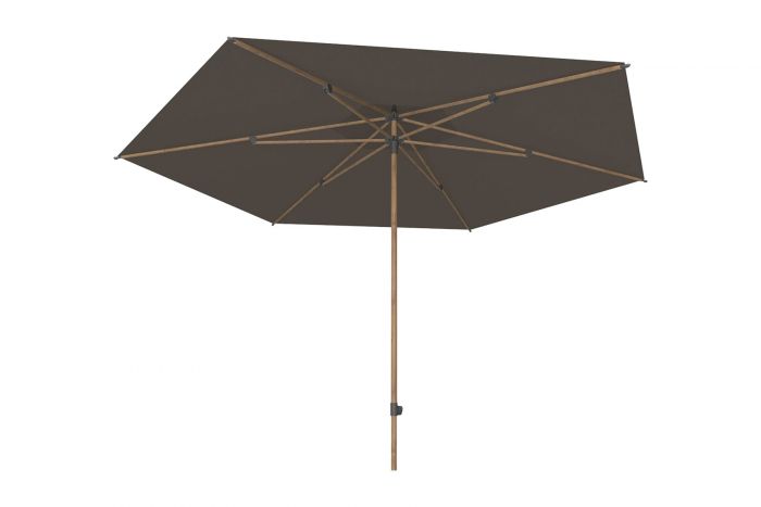 Azzurro 300 cm. ? antraciet met Houtlook frame