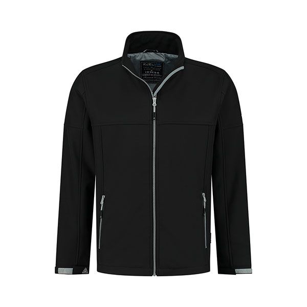 Gevoerde softshell jas Odense Black XL