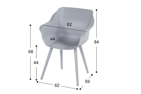 1 x Sophie Studio Armchair misty grey