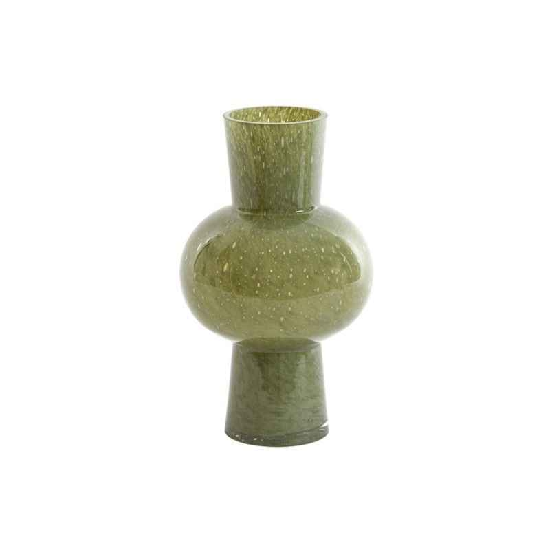 Vase ?18x28,5 cm HALLEY glass olive green