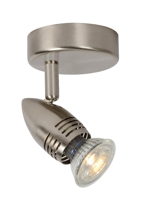 Lucide CARO-LED plafondspot Ø 9 cm, GU10, 5 W, satijnchroom