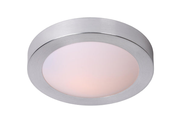 Lucide FRESH plafondlamp voor de badkamer Ø 27 cm, E27, IP44, satijnchroom