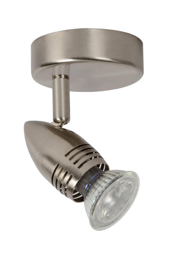 Lucide CARO-LED plafondspot Ø 9 cm, GU10, 5 W, satijnchroom