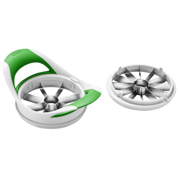 Appelsnijder Zyliss met 2 inzetstukken wit/groen