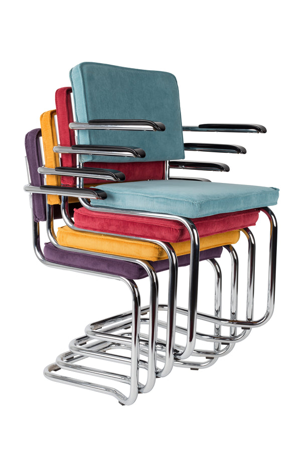 Fauteuil Ridge Kink Rib Zwart 7a (set van 2)