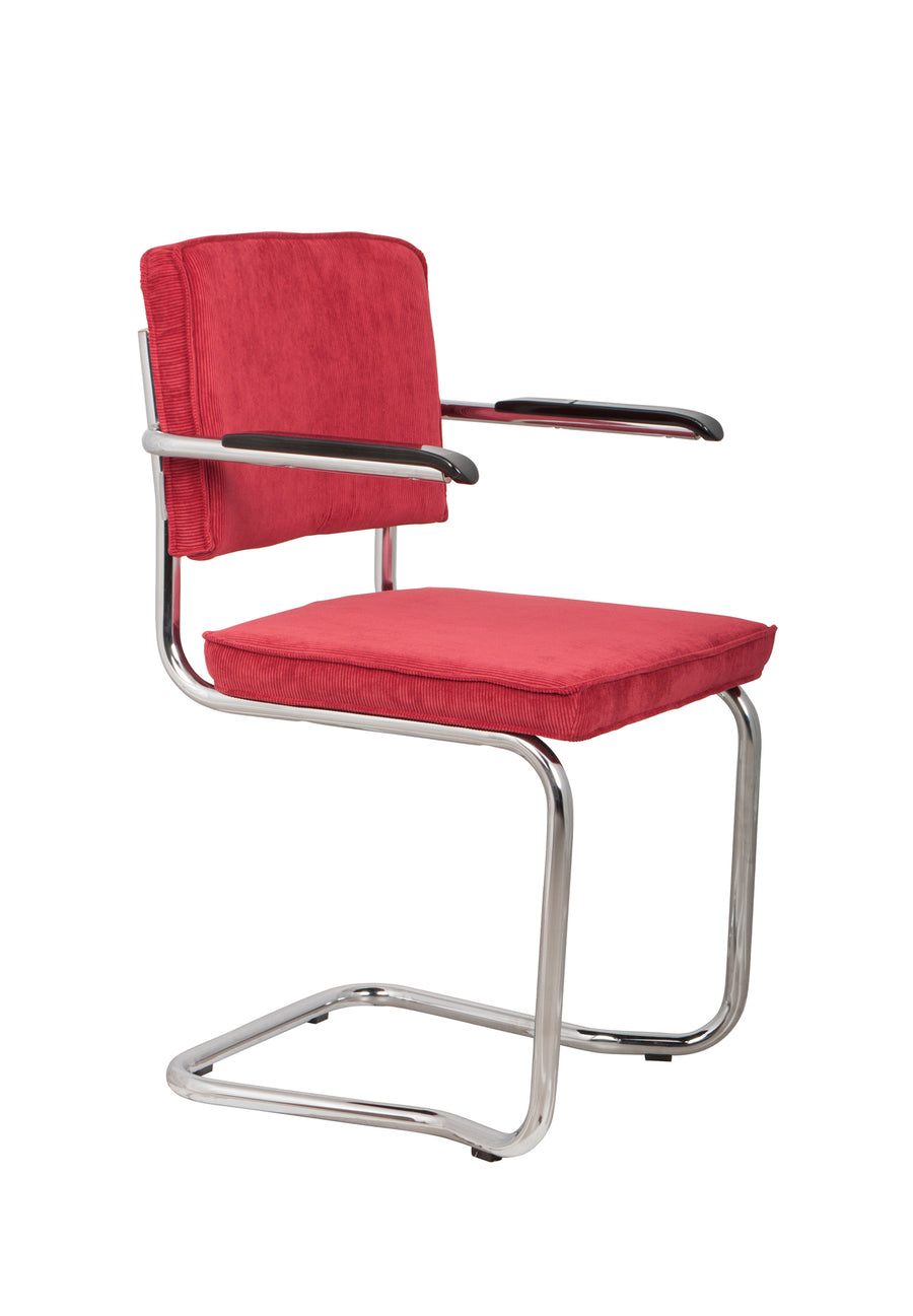 Fauteuil Ridge Kink Rib Rood 21a (set van 2)