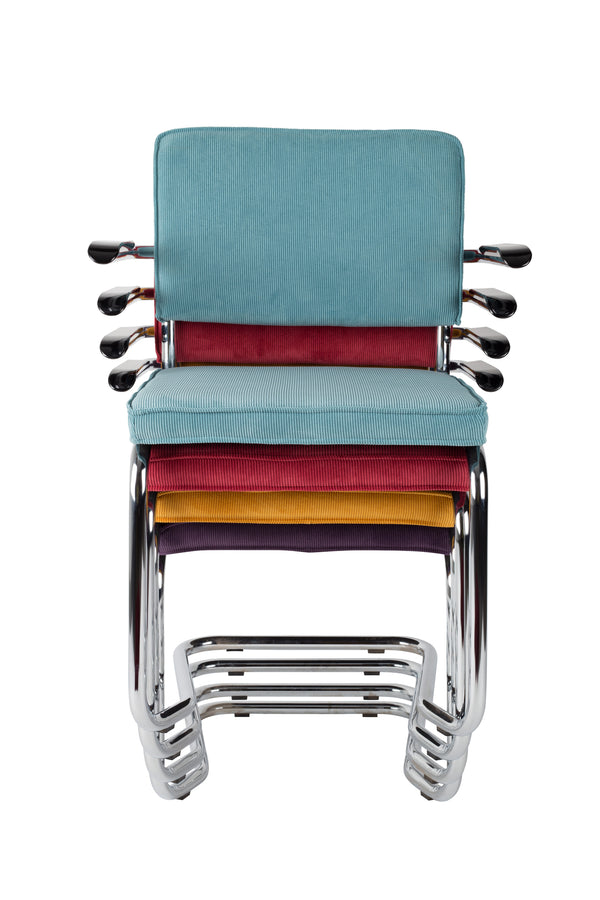 Fauteuil Ridge Kink Rib Blauw 12a (set van 2)