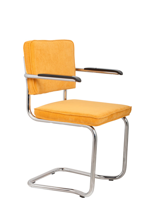 Fauteuil Ridge Kink Rib Geel 24a (set van 2)