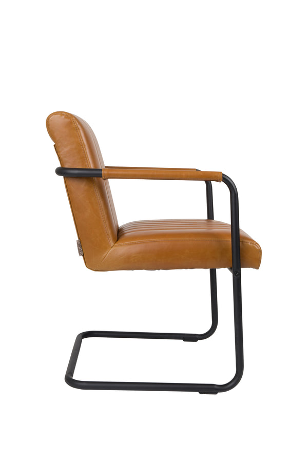 Fauteuil Stitched Cognac (set van 2)