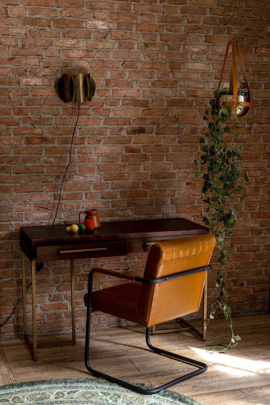 Fauteuil Stitched Cognac (set van 2)