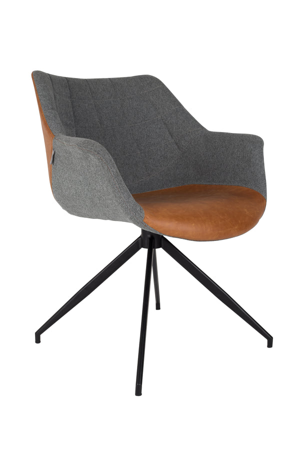 Fauteuil Doulton Vintage Bruin (set van 2)