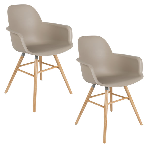 Fauteuil Albert Kuip Taupe (set van 2)