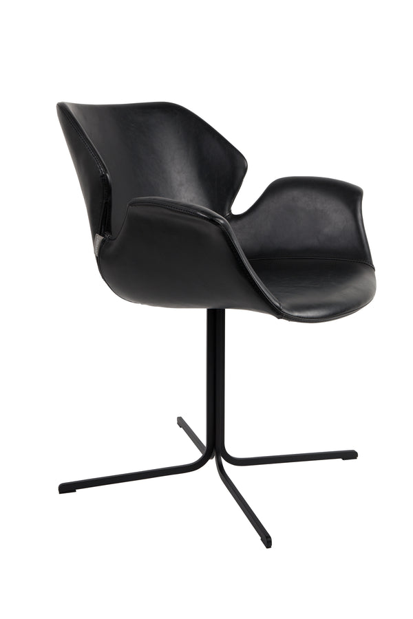 Fauteuil Nikki Alles Zwart (set van 2)