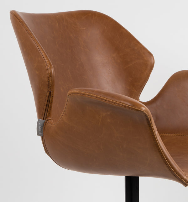 Fauteuil Nikki Alles Bruin (set van 2)