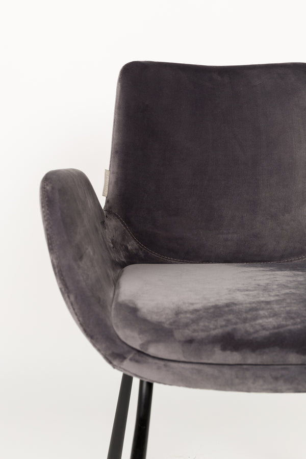 Fauteuil Brit Donker Grijs (set van 2)