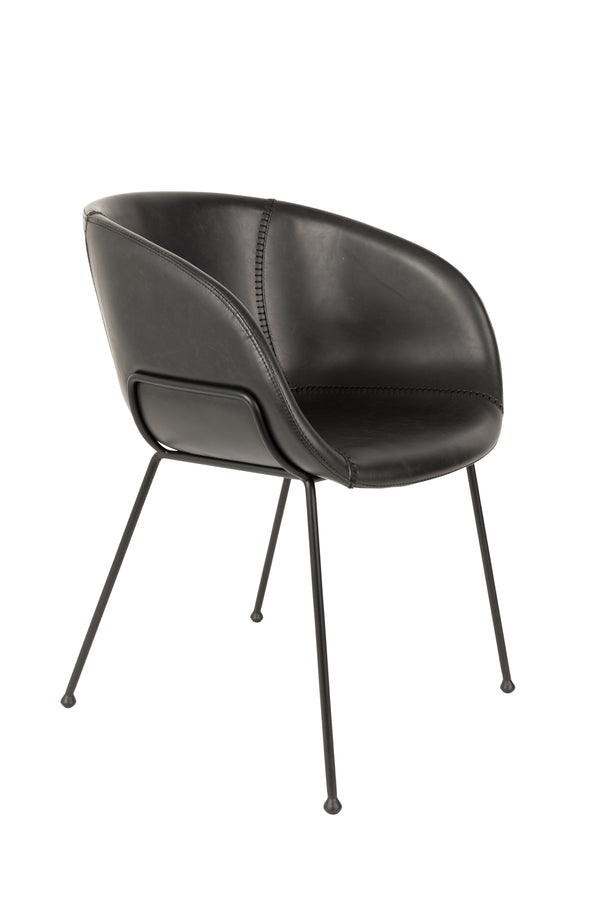 Fauteuil Feston Zwart (set van 2)
