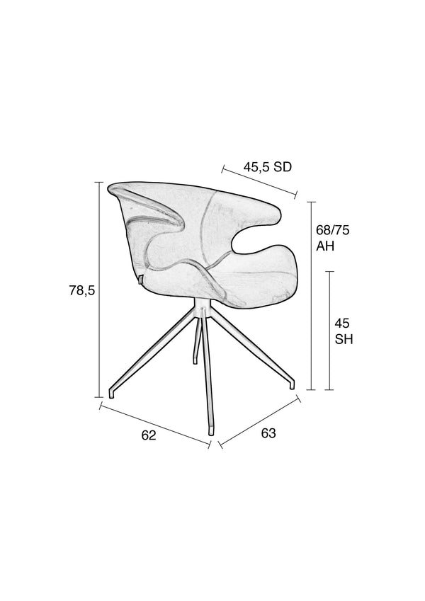 Fauteuil Mia Groen (set van 2)
