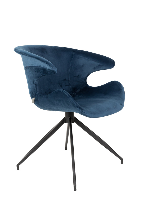 Fauteuil Mia Blauw (set van 2)