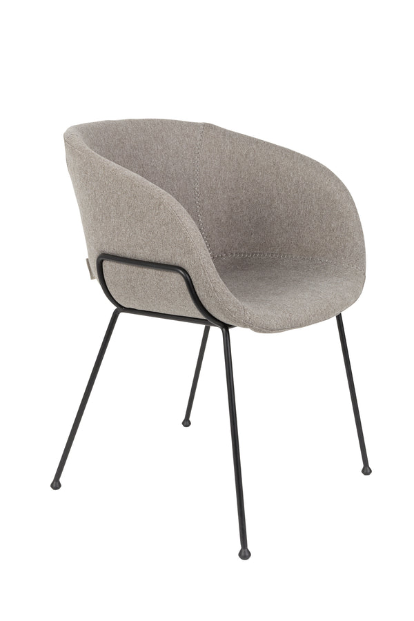 Fauteuil Feston Fab Grijs (set van 2)