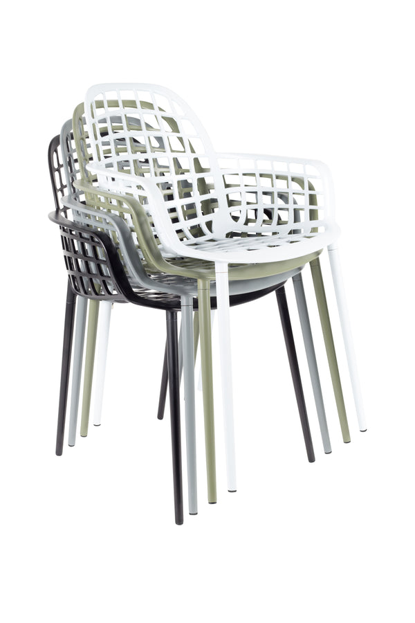 Albert kuip tuin armstoel wit (set of 2)