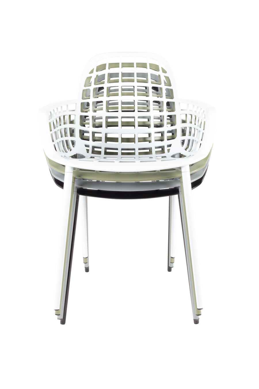 Albert kuip tuin armstoel wit (set of 2)