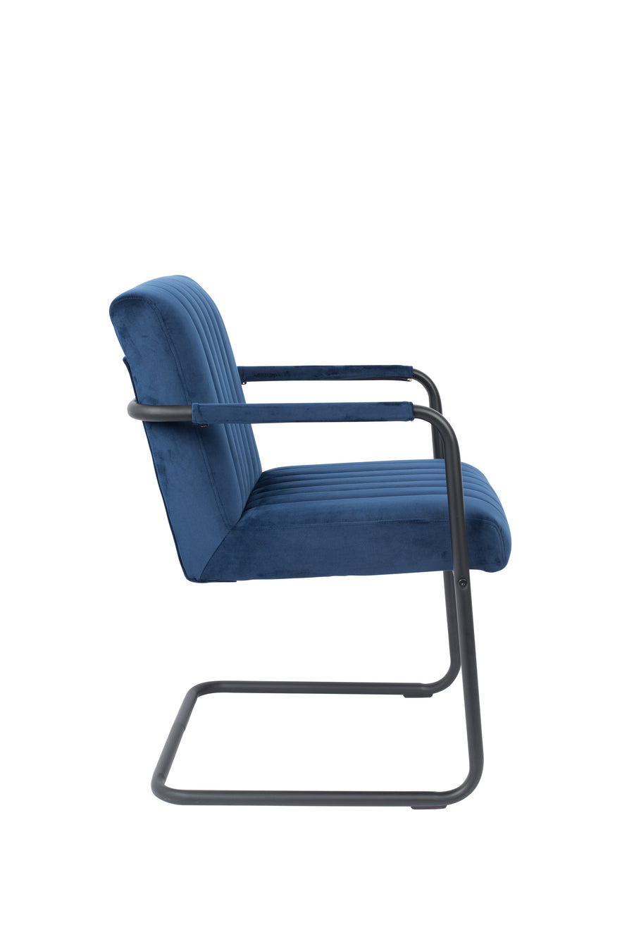 Fauteuil Stitched Fluweel Marine (set van 2)