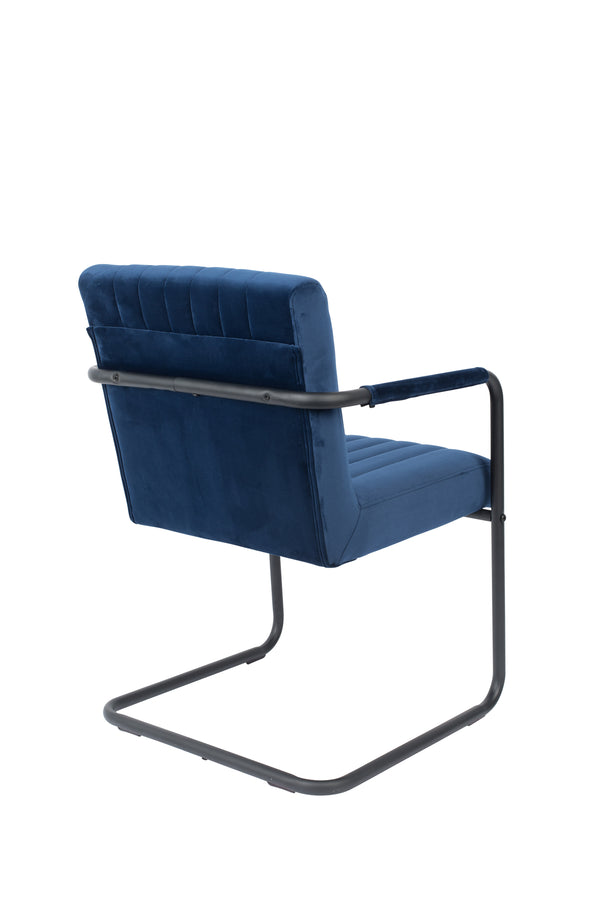 Fauteuil Stitched Fluweel Marine (set van 2)