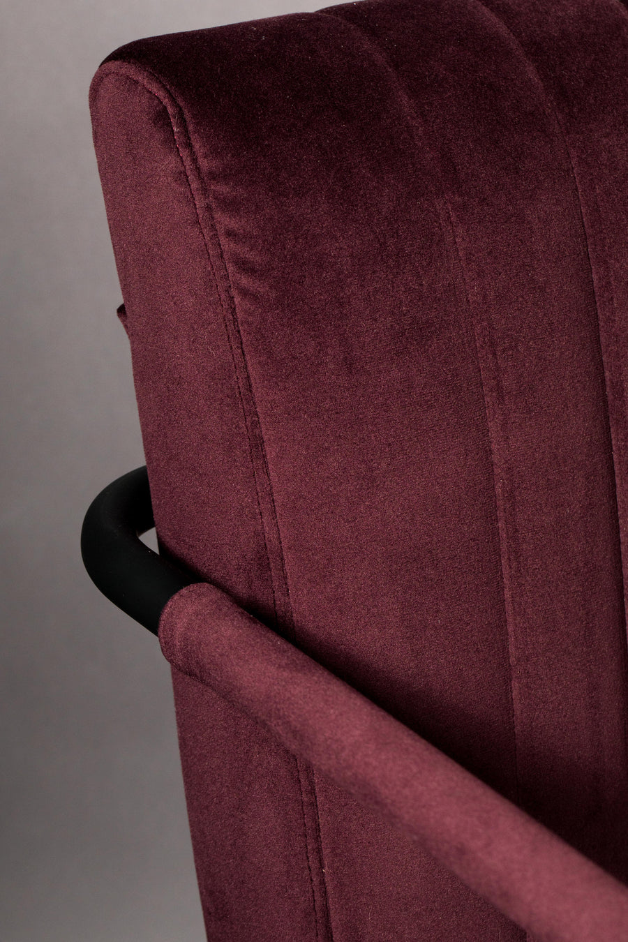 Fauteuil Stitched Fluweel Plum (set van 2)