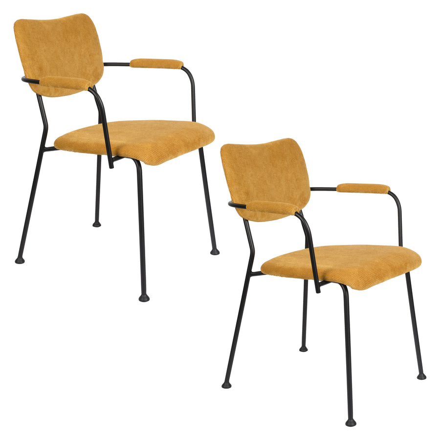 Fauteuil Benson Oker (set van 2)