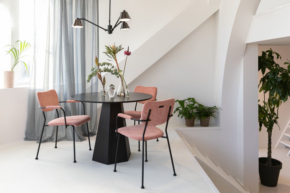 Fauteuil Benson Roze (set van 2)