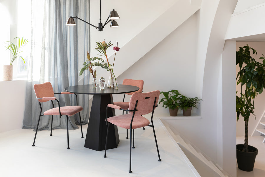Fauteuil Benson Roze (set van 2)