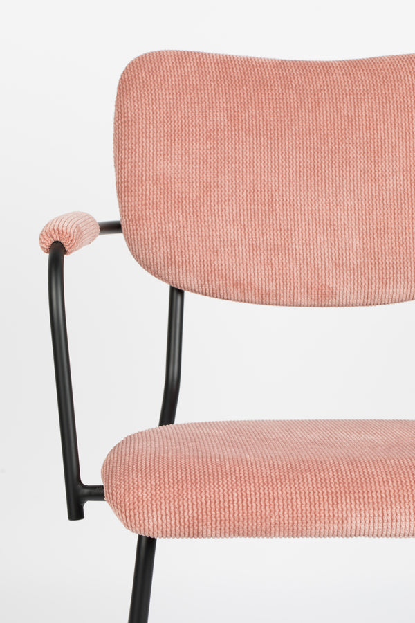 Fauteuil Benson Roze (set van 2)