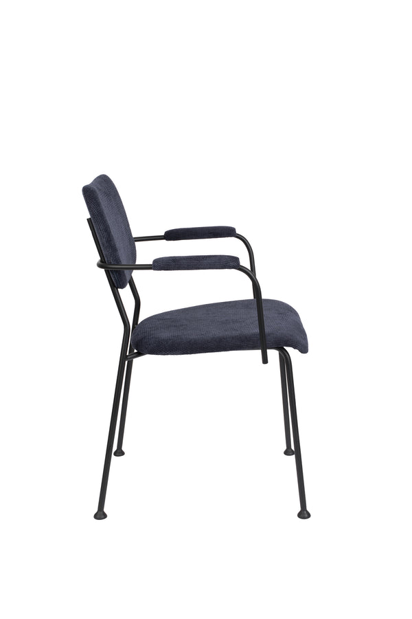 Fauteuil Benson Donker Blauw (set van 2)
