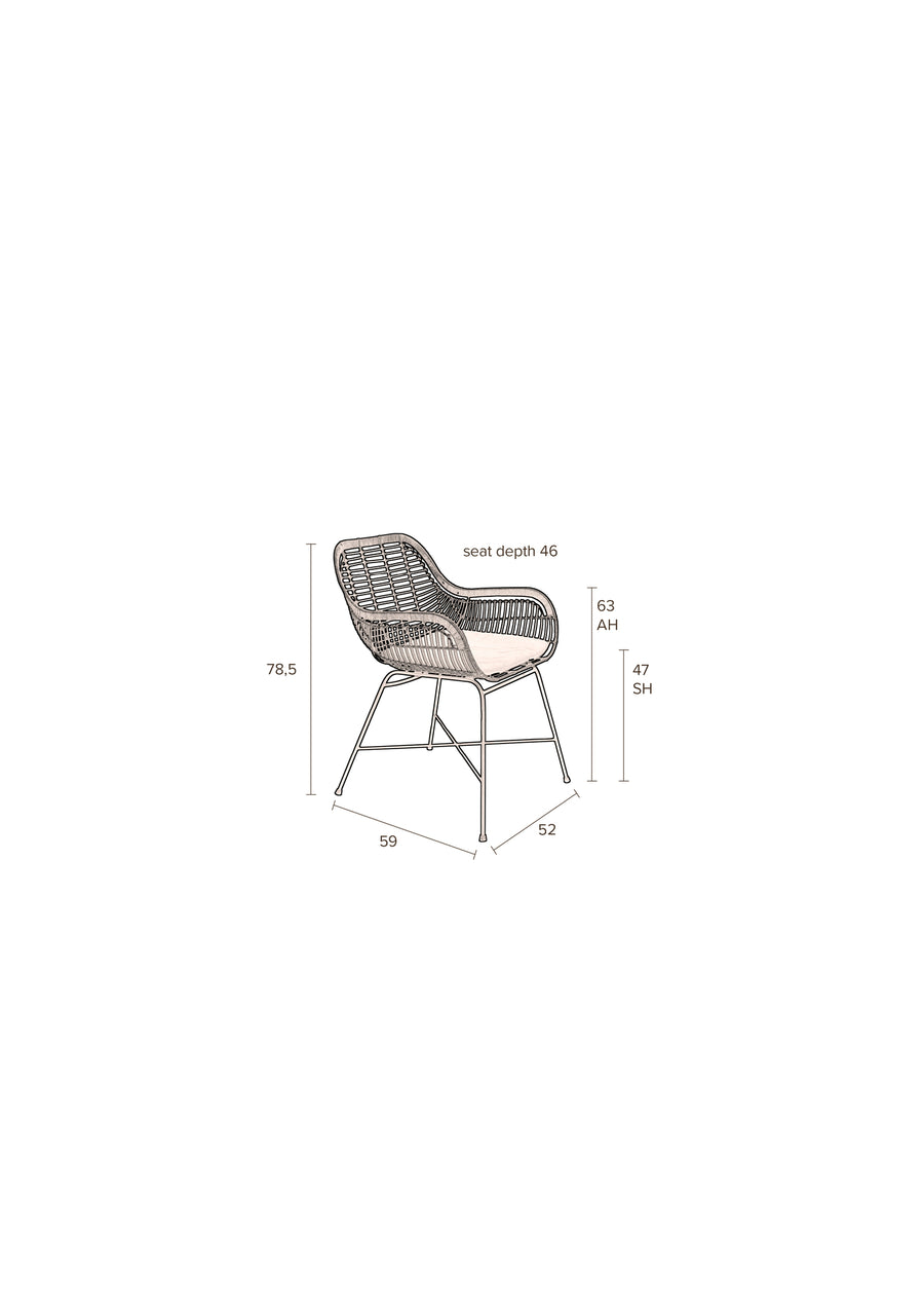 Fauteuil Cantik Buiten (set van 2)