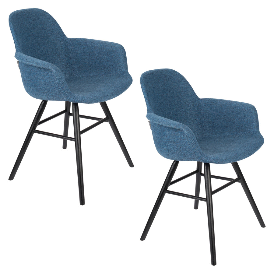 Fauteuil Albert Kuip Zacht Blauw (set van 2)