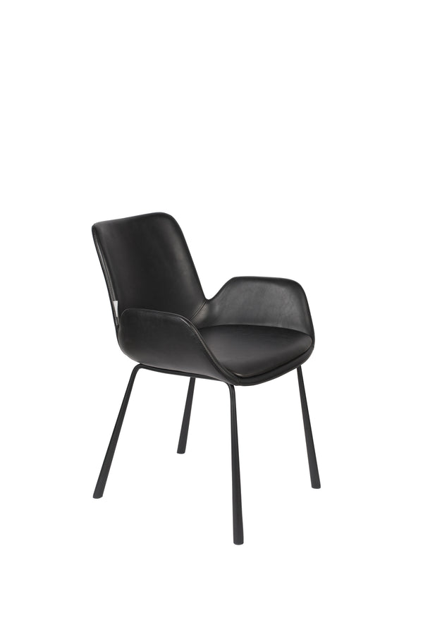 Fauteuil Brit Ll Zwart (set van 2)