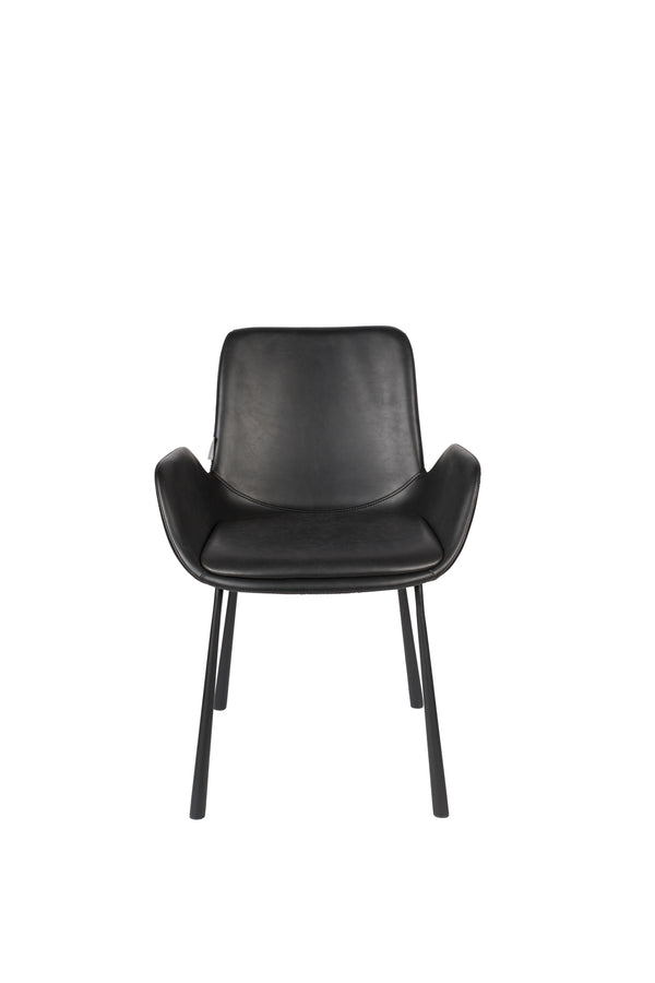 Fauteuil Brit Ll Zwart (set van 2)