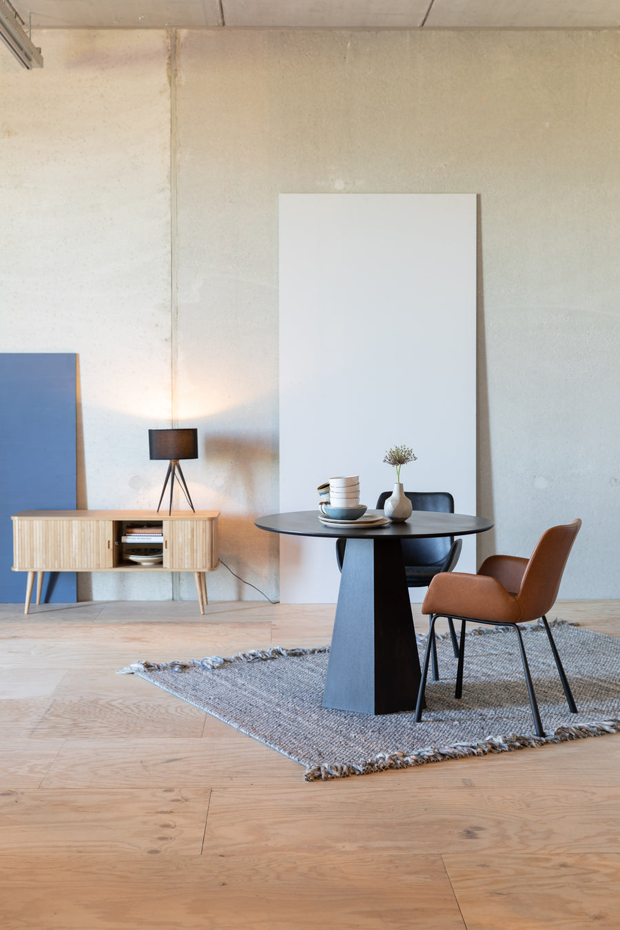 Fauteuil Brit Ll Zwart (set van 2)