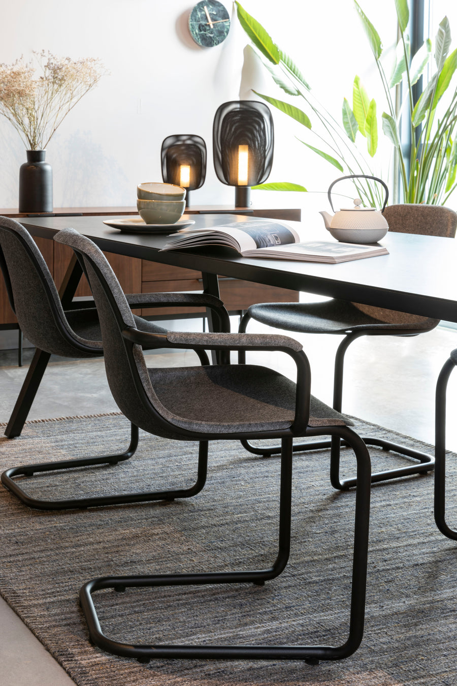 Fauteuil Thirsty Graphite Grijs (set van 2)