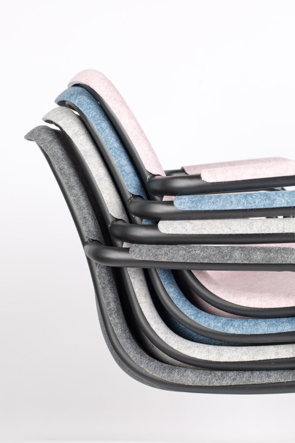 Fauteuil Thirsty Graphite Grijs (set van 2)