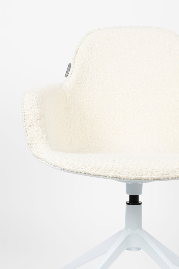 Fauteuil Albert Kuip Draai Wit (set van 2)