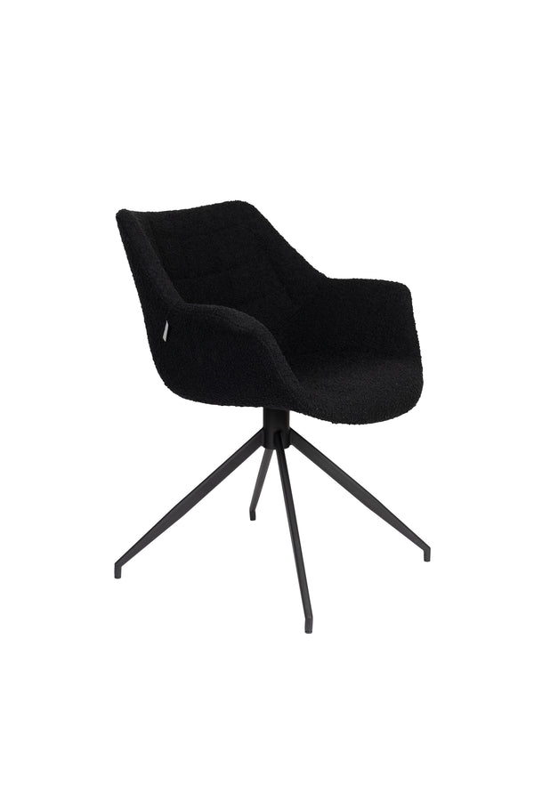 Fauteuil Doulton Draai Zwart (set van 2)
