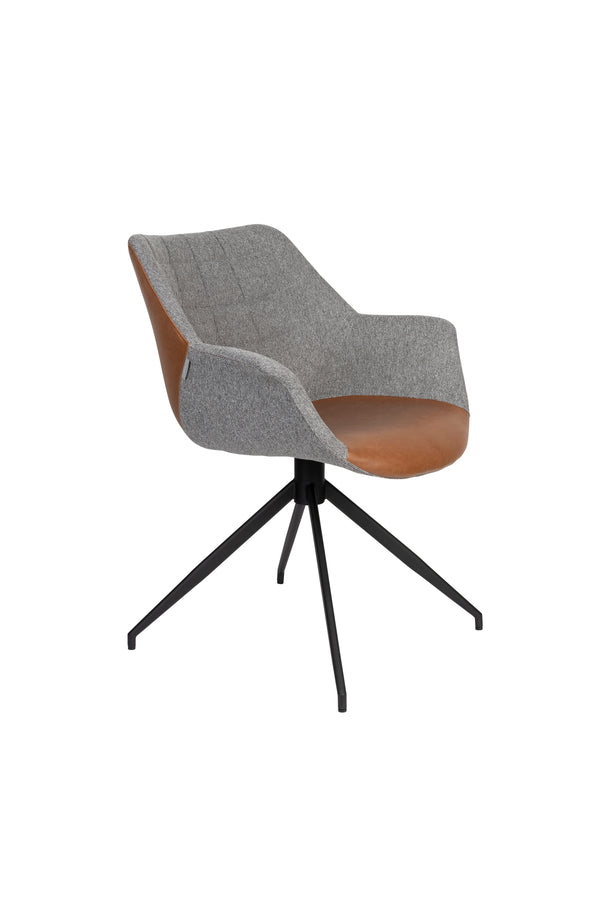 Fauteuil Doulton Draai Vintage Bruin (set van 2)
