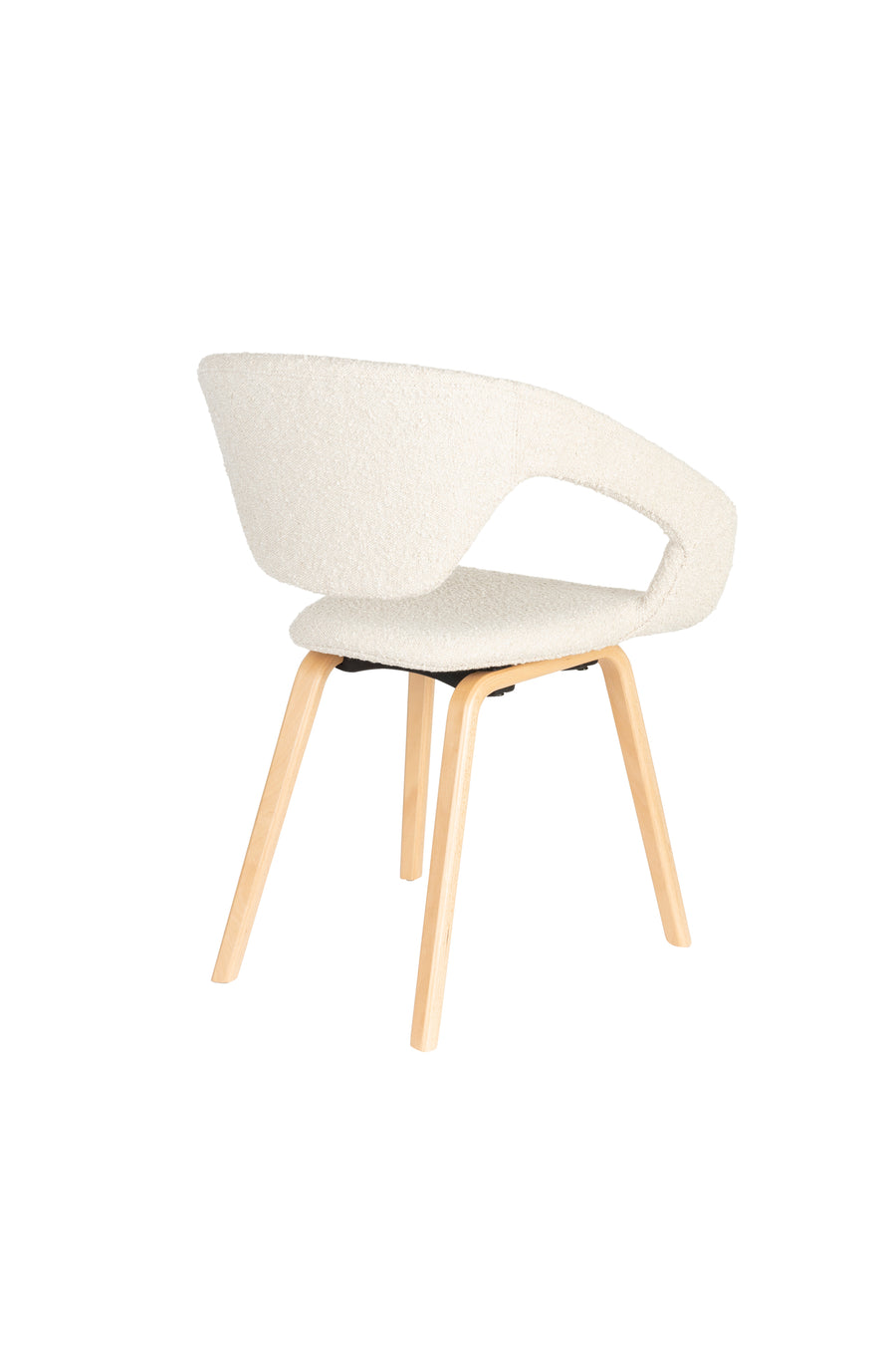 Fauteuil Flexback Boucle Beige (set van 2)