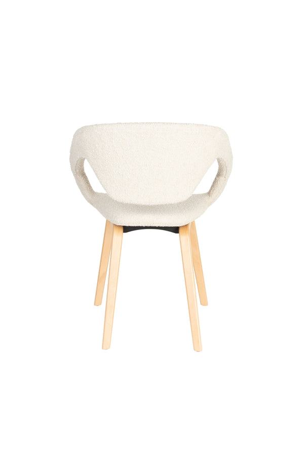 Fauteuil Flexback Boucle Beige (set van 2)