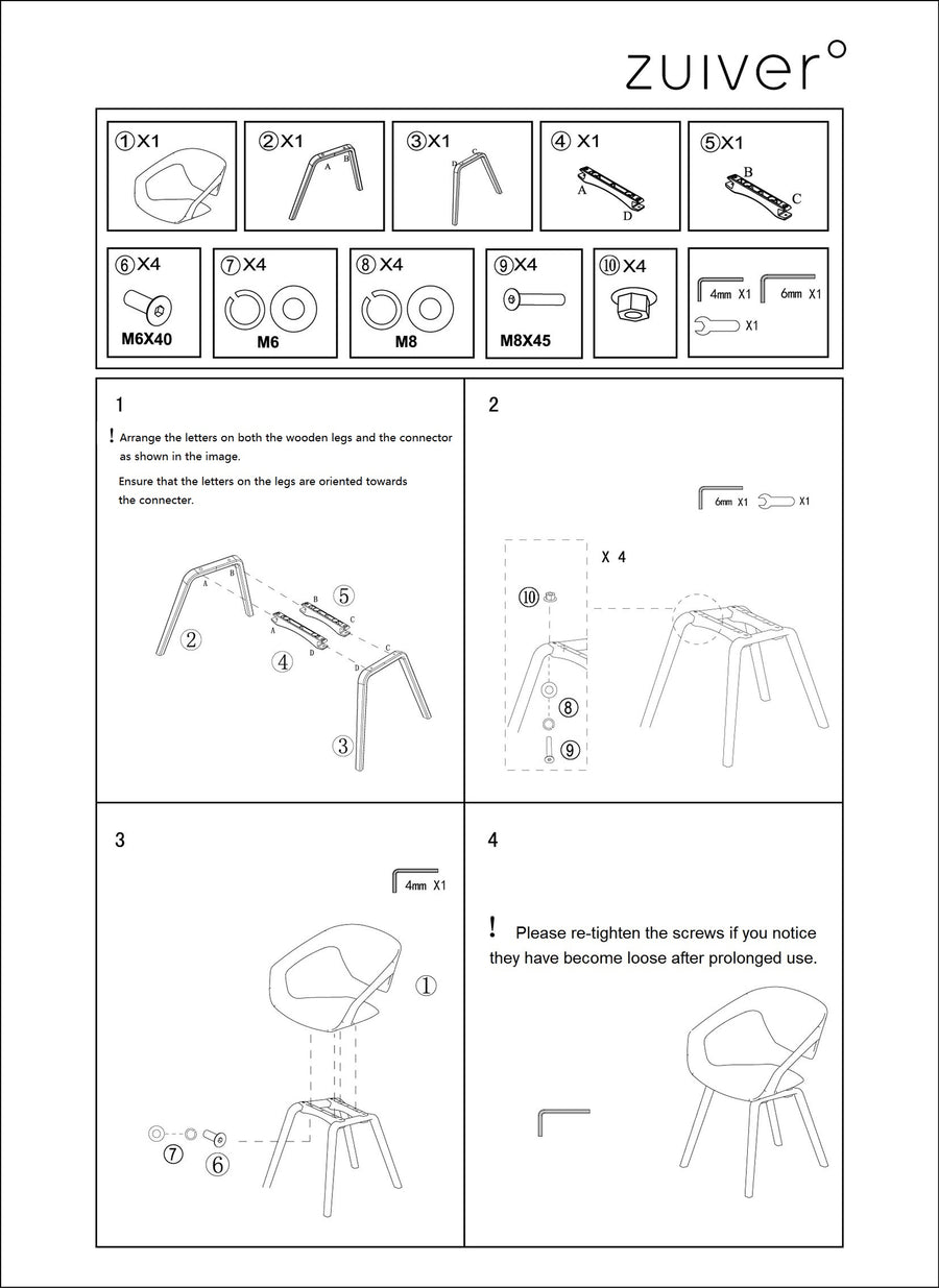Flexback eetkamerstoel armleuning zwart (set of 2)